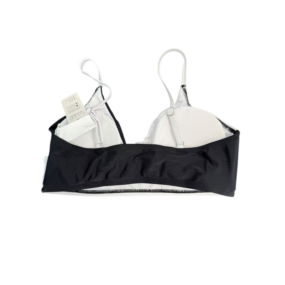 Cupshe NWT White and Black Color Block Crisscross Bikini Set High Waisted Medium - Picture 7 of 10